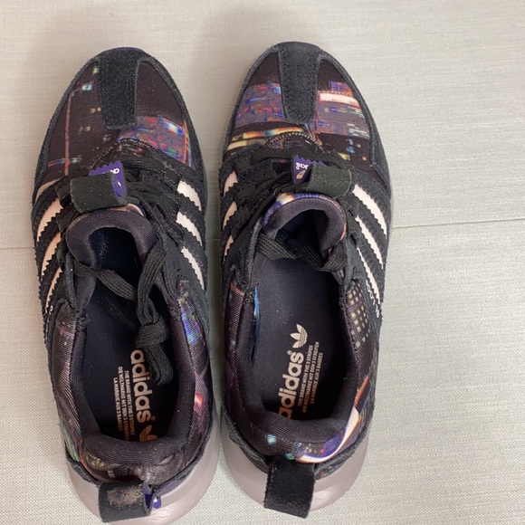 Adidas SL LOOP Rare Black and Multicolor Art Shoe - Picture 6 of 7